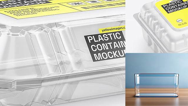 4618+ Transparent Plastic Container Mockup Best for Showcase