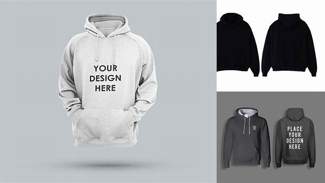 4619+ Embroidered Hoodie Mockup Hight Resolution