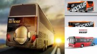 462+ Bus Wrap Mockup PSD Free Download