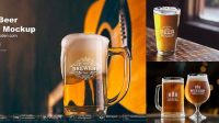 4621+ Empty Beer Glass PSD Mockup Free Download Design Mockup