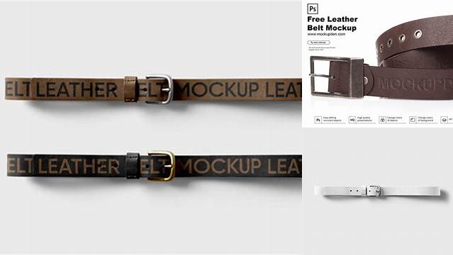 4625+ Belt Mockup Easy-to-Edit Photoshop Freebie