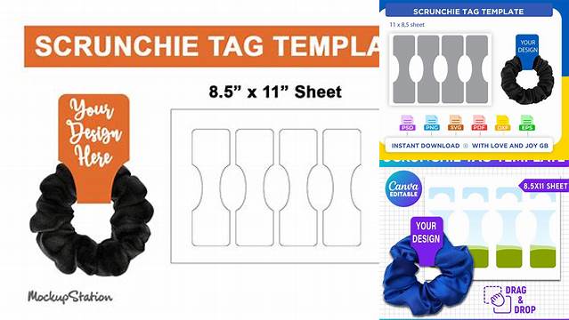 4625+ Scrunchie Label Template Customizable PSD Templates