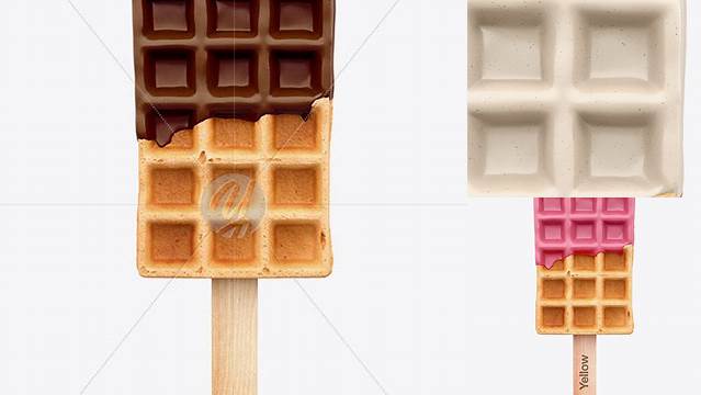 4626+ Chocolate Glazed Belgian Waffle PSD Mockup PSD Download