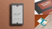 4626+ GIft Card PSD Mockup Elegant PSD Mockup