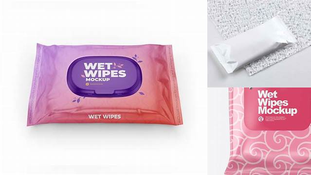 4628+ Wet Wipes Mockup High Resolution