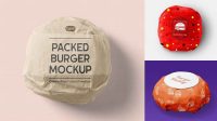 463+ Burger Wrap Mockup Free Fully Layered PSD Freebie