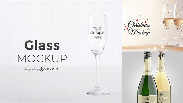 4630+ Red Champagne Glass PSD Mockup Free PSD Mockup Resource