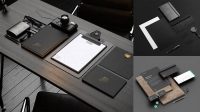 4636+ Black Stationery Mockup Free Graphic Design Resource