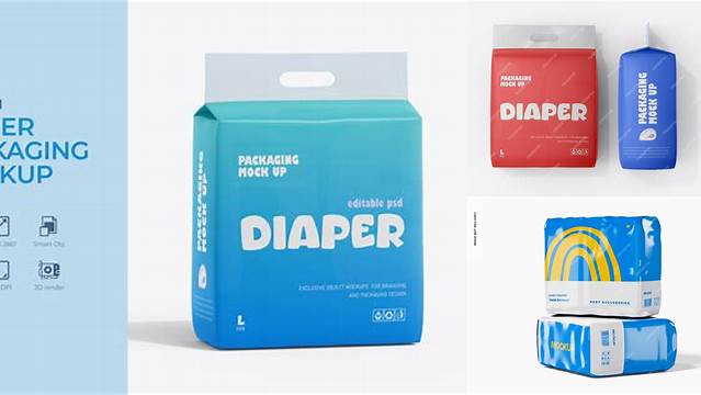 4639+ Diapers Mockup Free Graphic Mockup PSD