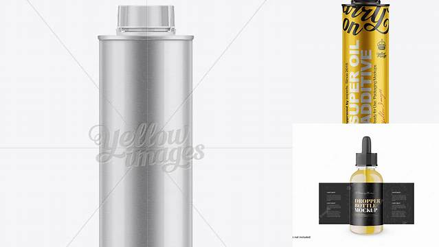 4641+ 300ml Oil Additive Bottle PSD Mockup Elegant Design Mockup PSD