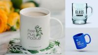 4642+ Glass Mug PSD Mockup Versatile Mockup for Designers