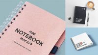 4642+ Spiral Notebook Mockup Psd Free Fully Layered PSD Freebie