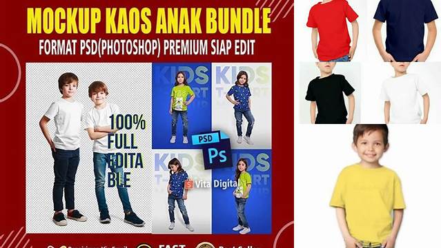 4644+ Mockup Kaos Anak Psd Customizable PSD Templates