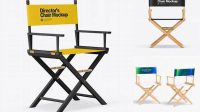 4646+ Glossy Director's Chair PSD Mockup Free Stylish PSD for Graphic Designers