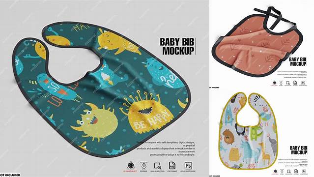 4648+ Baby Bib Mockup Free Mockup PSD