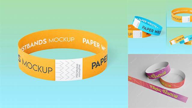 4649+ Paper Wristband Mockup Free Best for Showcase