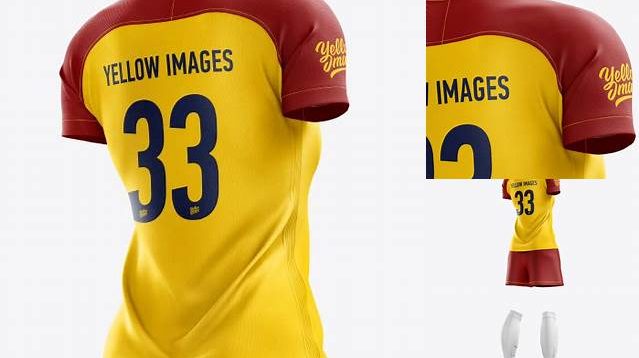 4649+ Women’s Full Soccer Kit PSD Mockup Hero Back Shot Stylish Free PSD