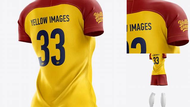 4649+ Women’s Full Soccer Kit PSD Mockup Hero Back Shot Stylish Free PSD