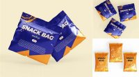 465+ Metallic Snack Bag With Label PSD Mockup Half Side View Smart Layer PSD