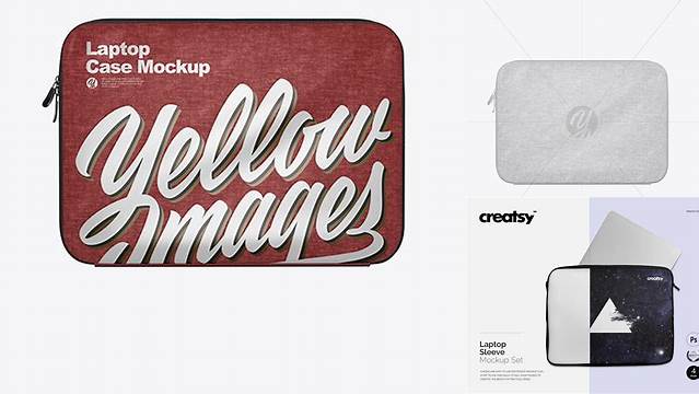 4650+ Melange Laptop Case PSD Mockup Front View Digital Download PSD for Free