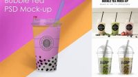 4652+ Bubble Tea Mockup Professional PSD Mockup