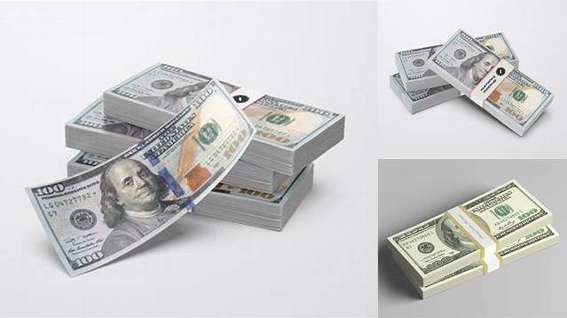 4652+ Money Stacks PSD Mockup High Resolution