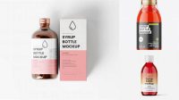 4652+ Syrup Bottle Mockup Free PSD