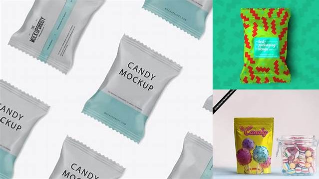 4656+ Glossy Candy Package PSD Mockup Free Download Design Mockup