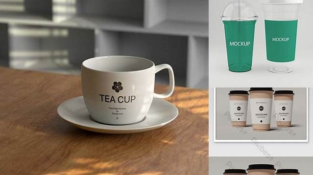 4656+ Milk Tea Cup Mockup Free Download Layered Photoshop Template