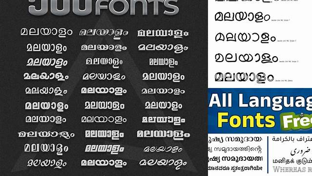 4657+ Malayalam Fonts Pack Free Free PSD