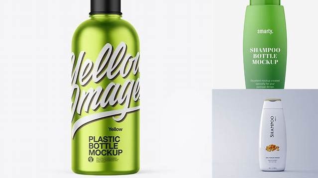 4660+ Metallized Shampoo PSD Mockup Editable Graphic Free PSD