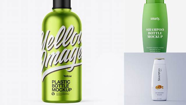 4660+ Metallized Shampoo PSD Mockup Editable Graphic Free PSD