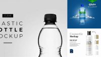 4661+ Clear PET Bottle PSD Mockup Fully Layered Photoshop Freebie