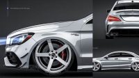 4665+ Mercedes CLA 45 AMG PSD Mockup Half Side View Advanced Photoshop Design Free