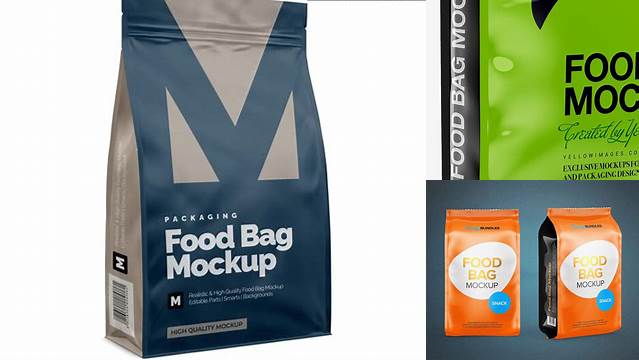 4667+ 24lb Food Bag PSD Mockup Half Side View Creative and Modern PSD Freebie