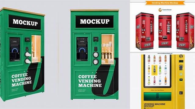 4668+ Soda Machine PSD Mockup Creative Layered Mockup Freebie