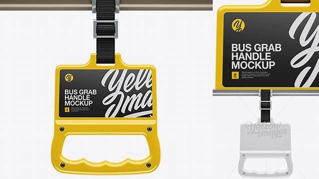 4669+ Glossy Plastic Bus Grab Handle PSD Mockup Editable Mockup PSD