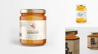 4674+ Glass Jar with Clear Honey PSD Mockup Digital Resource Free Download