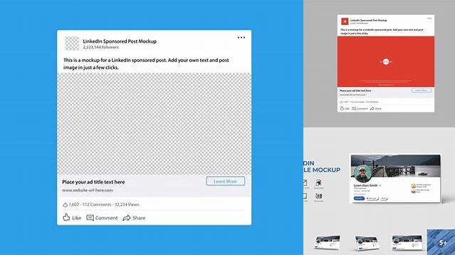 4676+ Linkedin Post Psd Mockup PSD File Download