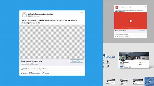 4676+ Linkedin Post Psd Mockup PSD File Download