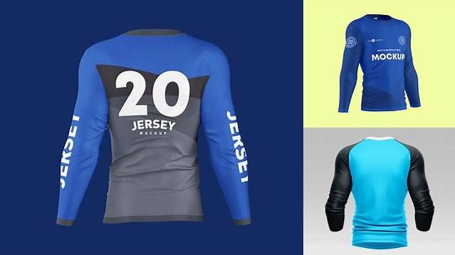 4677+ Long Sleeve Jersey Mockup Psd Free Smart Object PSD Template