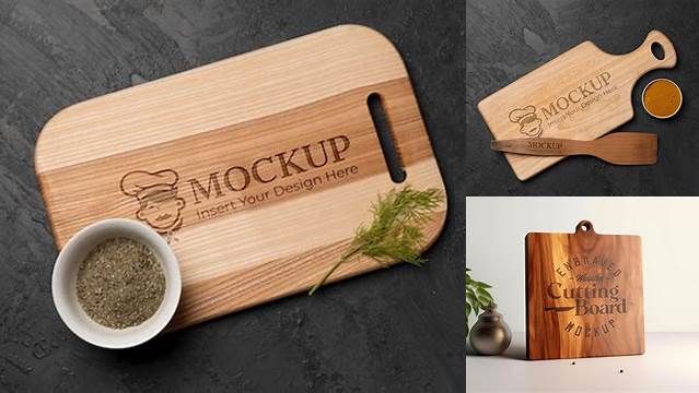 4680+ Cutting Board Mockup Free High-Resolution PSD Download