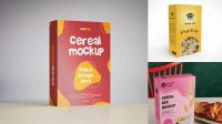 4682+ Cereal Box Mockup Free Digital Download