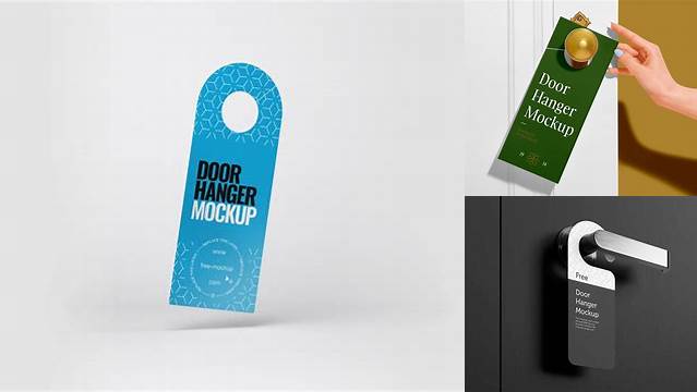 4683+ Door Hanger Free Mockup Easy Editable