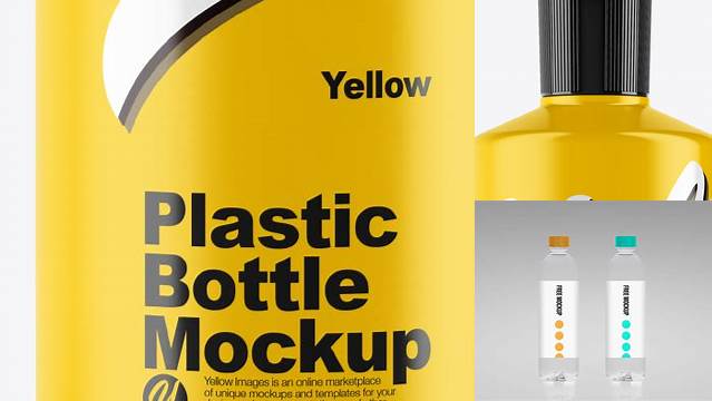 4684+ 32oz Plastic Bottle PSD Mockup Free Digital Resource for Designers