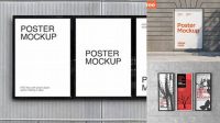 4687+ 3 Poster Mockup Modern Free PSD Template