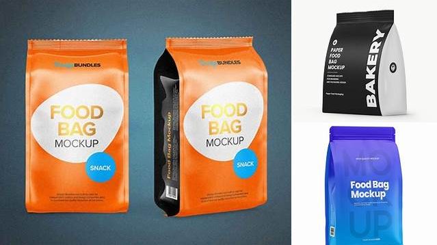 4691+ Matte Food Bag PSD Mockup For Free Download