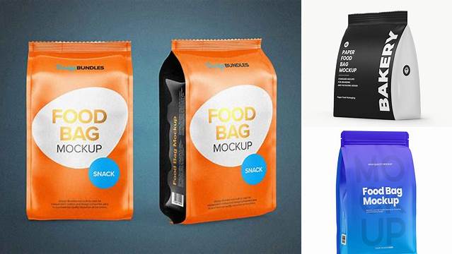 4691+ Matte Food Bag PSD Mockup For Free Download