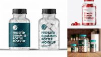 4694+ Gummies Bottle Mockup Easy Editable