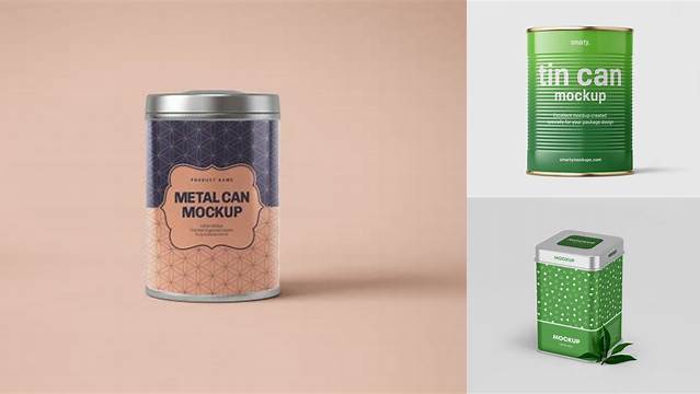 4695+ Glossy Round Tin Box PSD Mockup Download Premium Free PSD